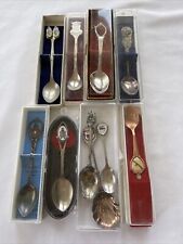 Miscellaneous Assorted Souvenir Collectors Travel Spoons Lot of 10 picture