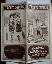 1920s Toronto Ontario Canada's Most Beautiful Summer City Booklet / Photos picture