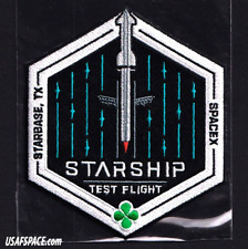 Authentic SPACEX -STARSHIP TEST FLIGHT- SUPER HEAVY- STARBASE, TX- Mission PATCH picture