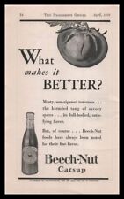 1930 Beech Nut Brand Tomato Catsup Bottle What Makes It Better? Vintage Print Ad picture