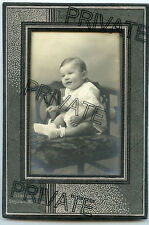 Antique Photo - Adorable Smiling Baby In Nice Frame - Saginaw, Michigan  picture