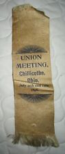 Union meeting July 11th & 12th 1898 Chillicothe Ohio Ribbon picture