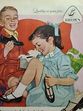 Vintage Print Ad 1958 Buster Brown Shoes Hi-Fi Muskie Children by Alex Ross picture