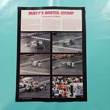1988 VINTAGE NASCAR RUSTY WALLACE RUSTY'S BRISTAL STOMP PHOTO PRINT AD ARTICLE picture