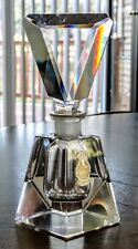 GORGEOUS  ANTUQUE UNUSED IMPERLUX GENUINE HANDCUT CRYSTAL PERFUME BOTTLE GERMANY picture