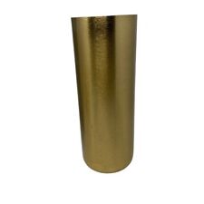 Brass Decorative Cylinder Vase | Size 10.5” picture
