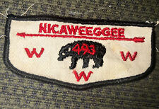 OA Flap Lodge 493 Nicaweeggee Black Border ZF1? picture