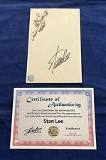 Marvel Comics Group Stationary Page Signed by Stan Lee with COA Captain America picture
