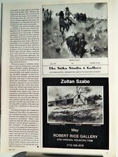 ZOLTAN SZABO   ART PIECE VTG ORIG  1977 ADVERTISEMENT picture