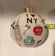 Holiday Lane New York Macy's Ball I Love NY The Big Apple Christmas Ornament picture