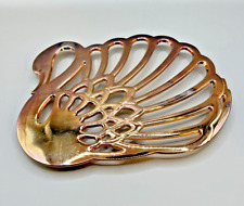 Stylized Swan Trivet Copper Coated Tarnish Resistant picture