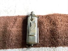 Vintage Bowers Windproof Trench Lighter Silver Metal Missing Striker picture