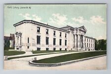 Louisville KY-Kentucky, Public Library, Antique, Vintage Souvenir Postcard picture