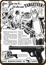 1937 DAISY TARGETEER BB Gun Pistol Vntg-Look ***DECORATIVE REPLICA METAL SIGN*** picture