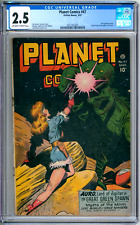 Planet Comics 47 CGC Graded 2.5 GD+ Fiction House 1947 picture