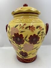 VTG Casa Vero ACK Ceramic Canister Jar Hand Painted China Tuscany Italian Style picture