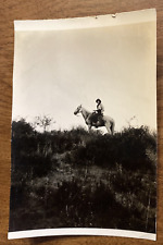 Vintage 1930s Woman Lady Girl on Horse Horseback Texas Real Photograph P10h4 picture