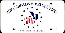 1976 New Jersey Bicentennial Crossroads of the Revolution License Plate 12