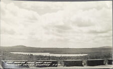 Real Photo Postcard EKC 1939-1950 Lake Medora From West Bluff Copper Country MI picture