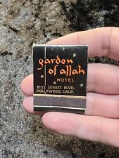 Vintage Garden of Allah Hotel Hollywood California Matchbook Full Unstruck picture