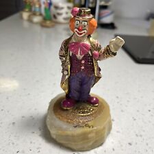 Vintage Ron Lee 1997 Hey There Clown CCG-10 Onyx Base Clown Waving picture