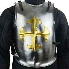 Medieval Knight Brass Cross Jacket Armor Cuirass Steel Breastplate Chest Armor picture