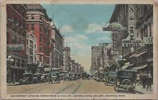 Postcard Main Street Looking North from McCall St Memphis TN 1919 picture