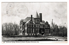 1908 Postcard Rochester College William Banta President Rochester Indiana ~Fd018 picture