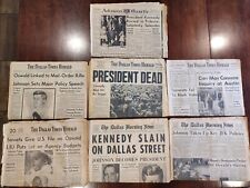 JFK Kennedy Assassination Dallas Newspapers 1963 Lot of 7 picture