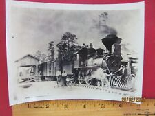 UNIDENTIFIED RAILROAD 4-4-0 WOOD BURNING LOCOMOTIVE #4 PHOTO FREIGHT TRAIN picture
