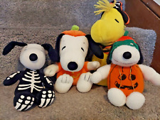 Peanuts Snoopy lot of 4 Plush Halloween Pirate Skeleton picture