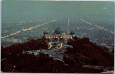 City of Greater Los Angeles view Griffith Observatory VTG Chrome Postcard B24 picture