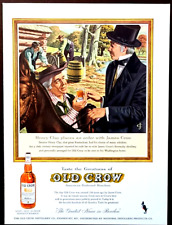 Old Crow Kentucky Bourbon Whiskey Original 1959 Vintage Print Ad Henry Clay picture