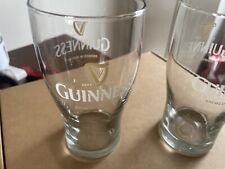 Set of 2 GUINNESS Beer Pint Glasses Ireland Harp Dublin Ireland picture
