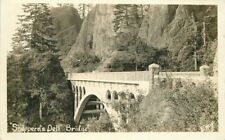 Columbia River Hwy Oregon 1940s Sheppard's Dell Bridge Photo Postcard 21-5586 picture