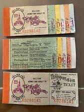 Vintage Walt Disney The Magic Kingdom Tickets (3) 1977 picture