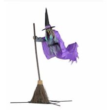 HALLOWEEN ANIMATRONIC 12 FT. HOVERING WITCH MOTION ACTIVATED New picture