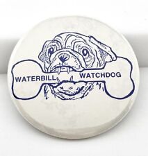 Water Bill Watchdog Vintage Pinback Button - Bulldog picture