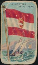 1910-11 ATC Flags of all Nations Tobacco T59 Recruit Pilot Flag Austria picture