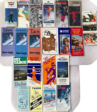 VTG 1970s '80s '90s Ski Map Brochure Lot of 20 Lake Tahoe, California, Colorado picture
