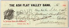 Olney Indian Territory Oklahoma 1906 Ash Flat Valley Bank w/ Corn Cob Vignette picture