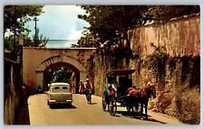 Postcard Gregory Arch entrance to Old Nassau notable landmark, Bahama's    D-7 picture