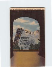 Postcard Mt. Rushmore from Tunnel on Iron Mountain Road Black Hills South Dakota picture