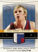 2003-04 Chris Kaman Flair Final Edition Courtside Cuts Patches Platinum /28 picture