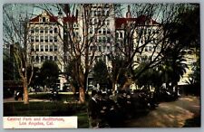 Antique Postcard~ Central Park & Auditorium~ Los Angeles, California  picture