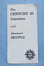 The Century 21 Exposition and Downtown Seattle - Map picture