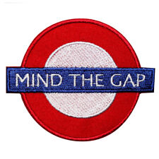 Mind The Gap Iron on Patch Sew On Badge Embroidered Cloth Patch picture