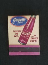 1930's 40's GRAPETTE SODA DRINK 
