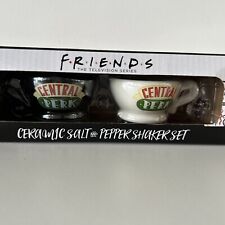 Friends TV Show Salt & Pepper ShakerCentral Perk Ceramic Coffee Mugs Set NEW picture