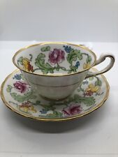Royal Chelsea Perisian Rose Tea Cup and Saucer. Bone China. England. Floral. picture